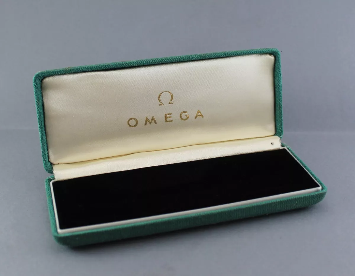 Vintage Omega Green Watch Box for 37 mm Omega Watches. Circa 1950´s.