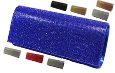 Fashion Clutch Evening Wedding Bag Purse Bridal Crystal Rhinestone Shiny Prom