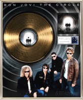 Bon Jovi - the Circle Gold Lp Framed Memorabilia - 24x20 Bon Jovi - the Circle Gold Lp Framed Memorabilia - 24x20