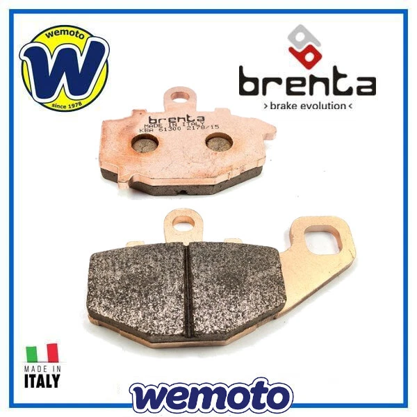 Pastiglie Sinterizzate Brenta Freno Posteriore per Moto Kawasaki ER-6 F 2013