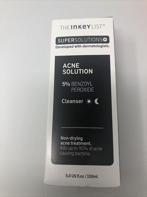 The Inkey List Supersolutions Acne Solution Cleanser 5 Oz Full Size BNIB 