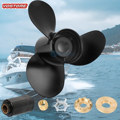 13-3/4 x 15 Outboard Propeller 48-77342A45 For Mercury 40-140HP, Aluminum, 13.75