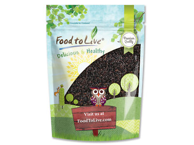 Black Rice   Whole Grain Rice, Medium-Grain Rice, Kosher, Vegan, Bulk