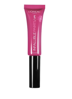 L'OREAL Paris Infallible Paints Matte Lip Color - Fearless Fuschia 0.27 Fl Oz