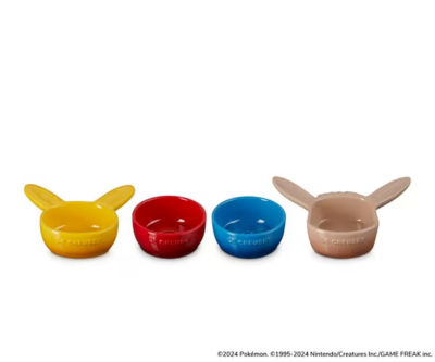 Le Creuset Pokemon Collection Mini Dish Set of 4 Tableware F/S