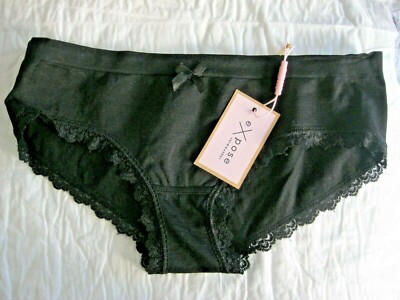 Lee Cooper Women MINI BOXER M PANTIES BLACK CHICAGO  EXPOSE UNDERWEAR