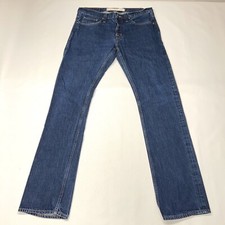 Asbury Park Jeans Mens Monte Carlo Blue Selvedge Straight Denim USA 34X34