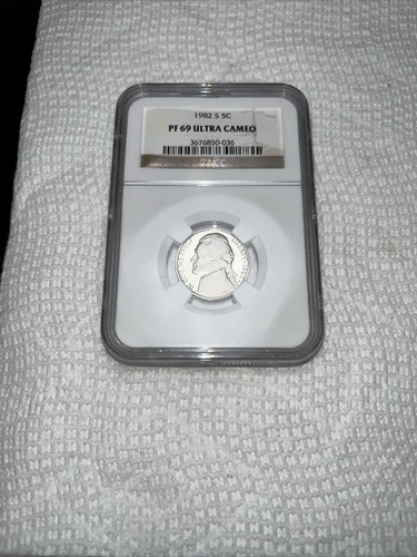 1982 S Jefferson Nickel PF69 Ultra Cameo NGC Certified