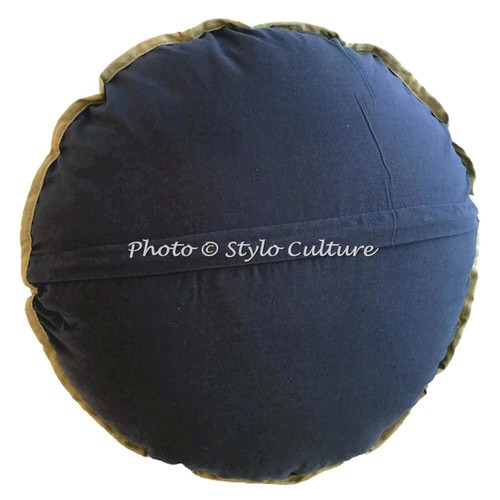 Multicolor Embroidered Suzani Floor Pillows Ottoman Round Floor Cushion Cover - 第 5/7 張圖片