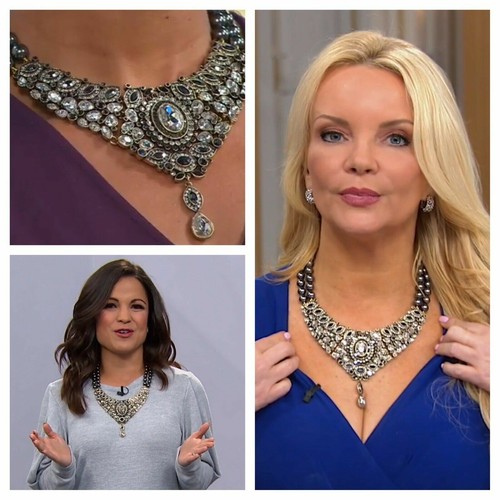 Heidi Daus "Worth Waiting For" Beaded 2-Strand Crystal Drop Necklace Clear - Picture 3 of 7