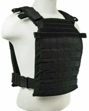 VISM Fast Plate Carrier Vest for 11x14 Minimalist Tactical Shooting Range BLACK