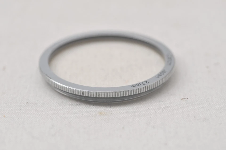 @ SakuraDo Camera @ Rare! @ Vintage Canon UV 1x 27mm Chrome Screw-In Lens Filter - Image 2 of 4