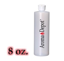 8 oz HDPE Plastic Cylinder Flip Top Bottle w/ Poly Top Dispensing Caps 1 to 12