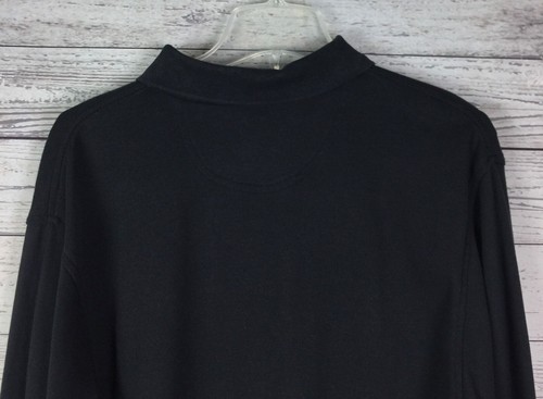 Izod Polo Shirt Men's Size L Black Long Sleeve 100% Cotton Embroidered Logo - Picture 6 of 9