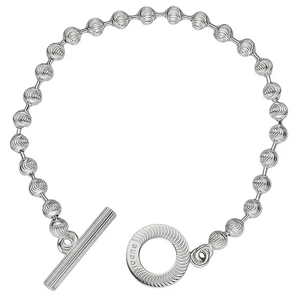 Gucci Bracciale Catena Palla Argento con Scatola