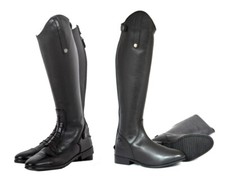 MARK TODD COMPETITION LONG LEATHER HORSE RIDING PLAIN / FIELD LACED BOOTS