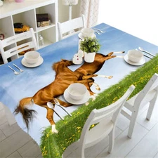 Insist On Running3D Tablecloth Table cover Cloth Rectangle Wedding Party Banquet
