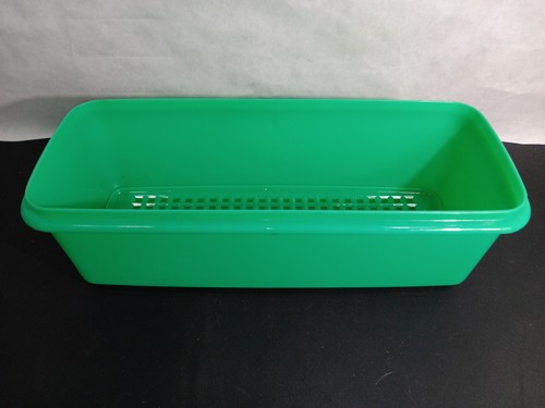 Tupperware 782-6 Jade Green Bread Keeper Container Large 14 1/2" USA - Picture 2 of 5