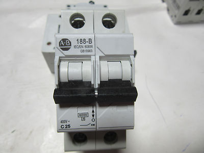 Allen Bradley 188-B2C250 Circuit Breaker 2 Pole 25 Amp 400V GB10963 188 ...