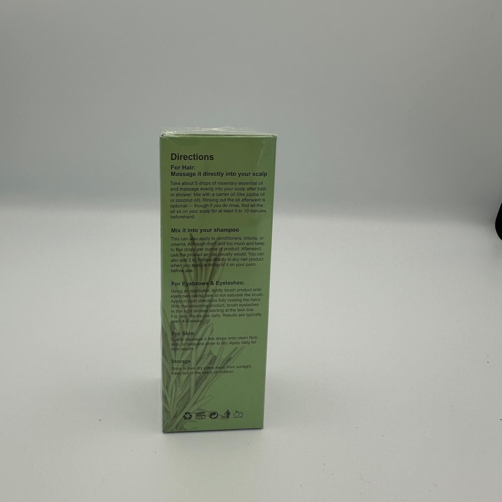 Rosemary Mint Scalp & Hair Strengthening Oil - Biotin -  2 oz / 60 ml New Oil