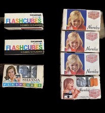 Flash Cubes Norelco Blue Dot 7 Boxes 1 Box 3 Cubes  Total 21 Flashes