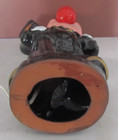 Vintage Drunk Hobo Holding a Lamp Post Red Nose Lights. Japan. Works Red Clay — photo 6
