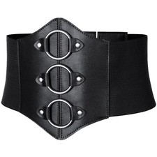 Women's Medieval Renaissance Lace-Up Tied Belt Elastic Steampunk Corset Belts...