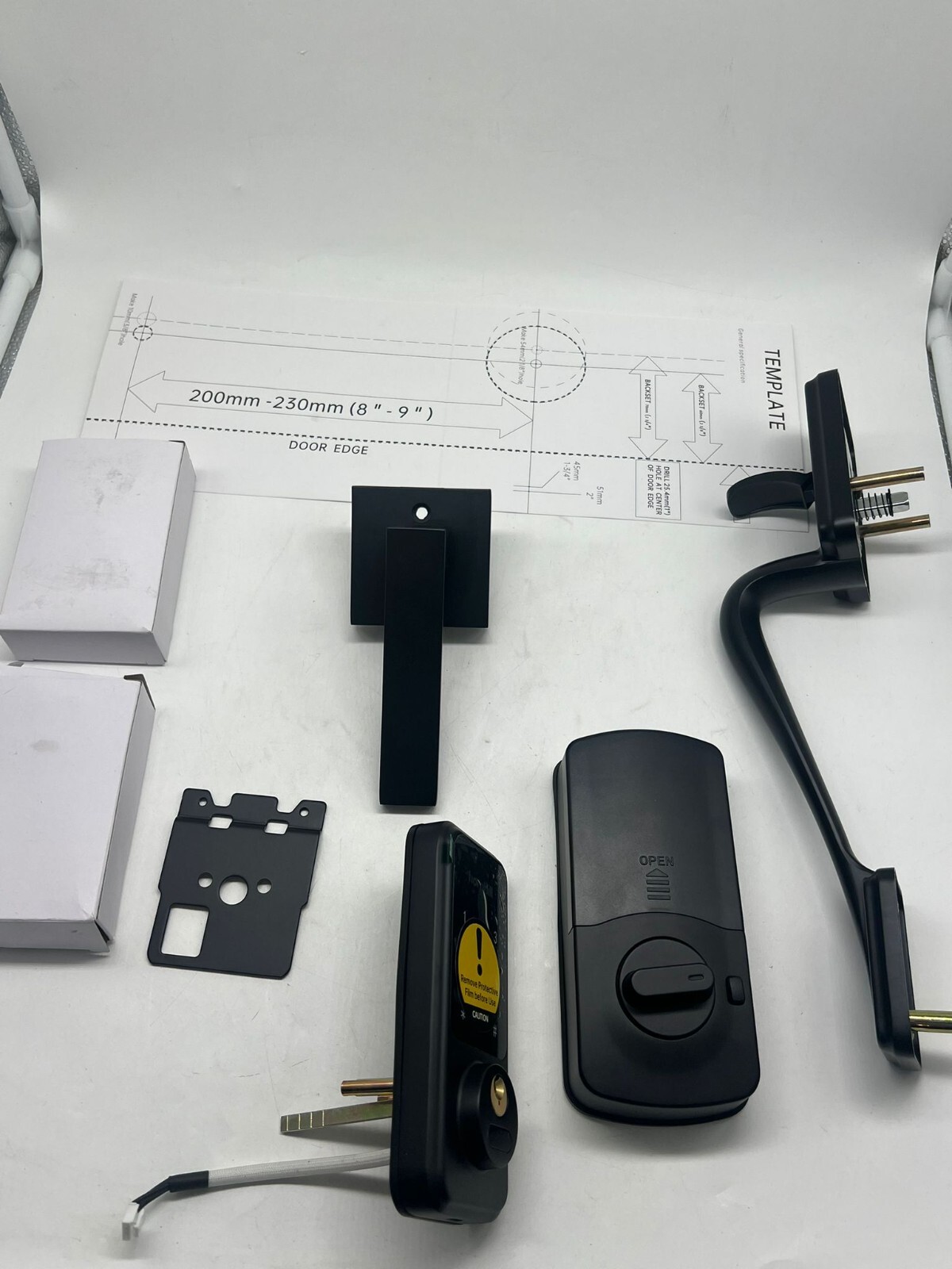 Keyless Entry Door Lock with Handle, Hornbill Smart Front Door Lock Set ...