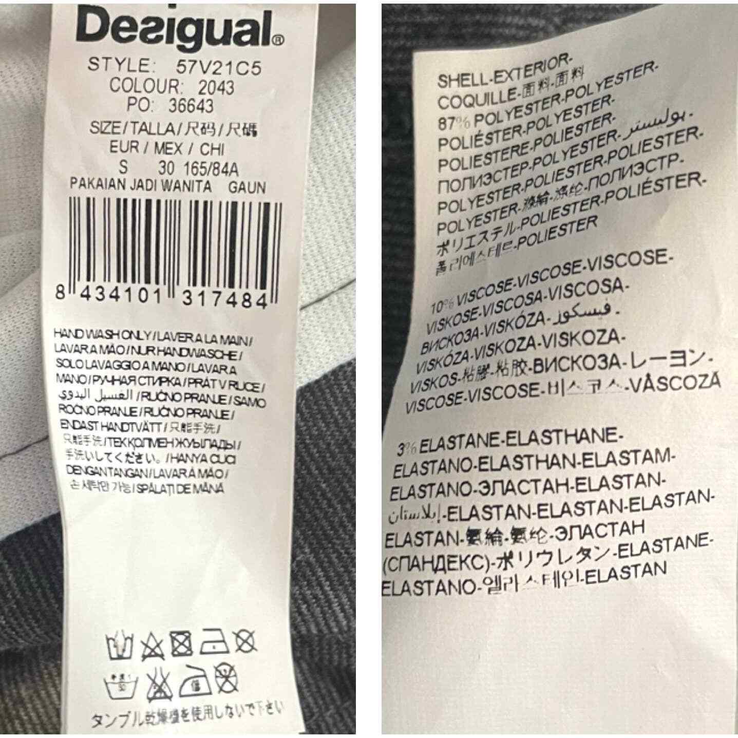 Desigual Multicolored Patchwork Short Sleeve Mini… - image 6