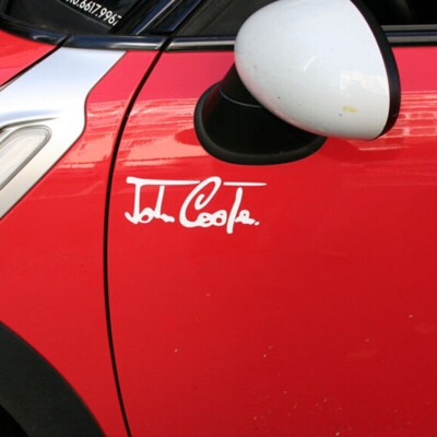 For mini sticker JCW stickers accessories For mini cooper sticker White ...