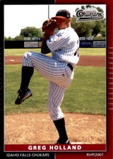 2007 Idaho Falls Chukars Grandstand #12 Greg Holland Marion North Carolina Card