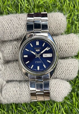 Seiko 5 Automatic 7s26-3040 Blue Dail | eBay