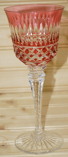 Cristallerie Lorraine France Bicchiere da vino rosso rubino, 8 1/8" (S4) - Foto 2 di 12