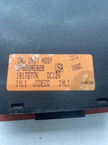87022AE02B 1817277K EJ251AWBWL CRUISE CONTROL UNIT FOR Subaru Leg #1638649-07 - Picture 3 of 5