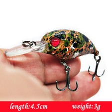 1/10 oz 1.77'' Crankbait Fishing Lure Minnow Pesca Jig Wobblers Fishing Bait