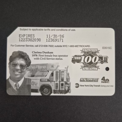 NY MTA Bus & Subway MetroCard: Motorbuses for 100 Years, Clarissa Dunham
