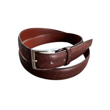 Vintage Coach Mocha Brown Men's Leather Belt #5921 Made In USA 42"