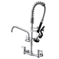 APPASO Commercial Faucet for Restaurant, Pre-Rinse Sink Faucet with Pull Down...