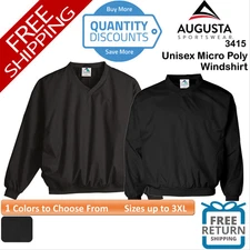 🔥 Augusta Sportswear Unisex Micro Poly Windshirt Water-resistant Up To 3XL 3415