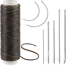Waxed Thread, Upholstery Needle and Thread 32 Yards with 7PCS Hand Sewing Needle