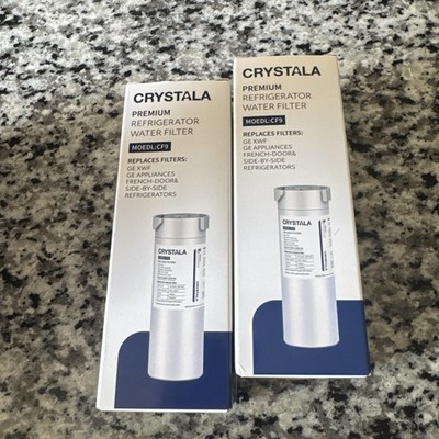 2 Pk Crystala Premium Refrigerator Water Filters Model #CF9