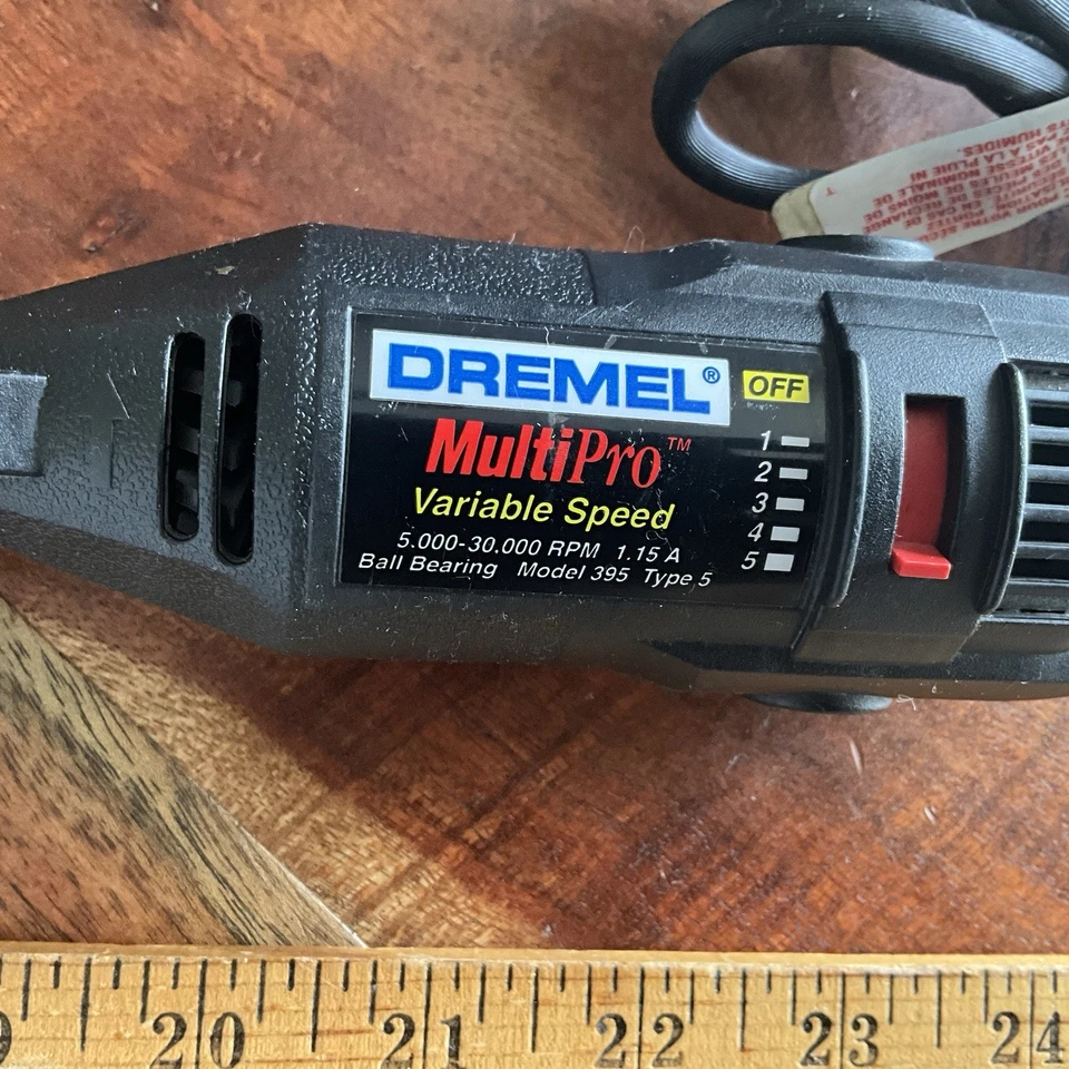 DREMEL MULTIPRO MODEL 395 TYPE 5 VARIABLE SPEED 230 & ACCESSORIES USA 🇺🇸 - Image 3 of 4