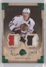 2013 Upper Deck Artifacts Emerald Jersey/Patch 64/75 Duncan Keith Patch HOF jn6