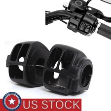 Black Handlebar Control Switch Housing Cover Kits For Harley V-Rod Sportster 883