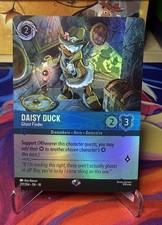 Disney Lorcana Daisy Duck - Ghost Finder Foil Enchanted 217/204 Ursula's Return