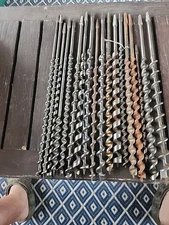 vintage auger long brace bits total of  18