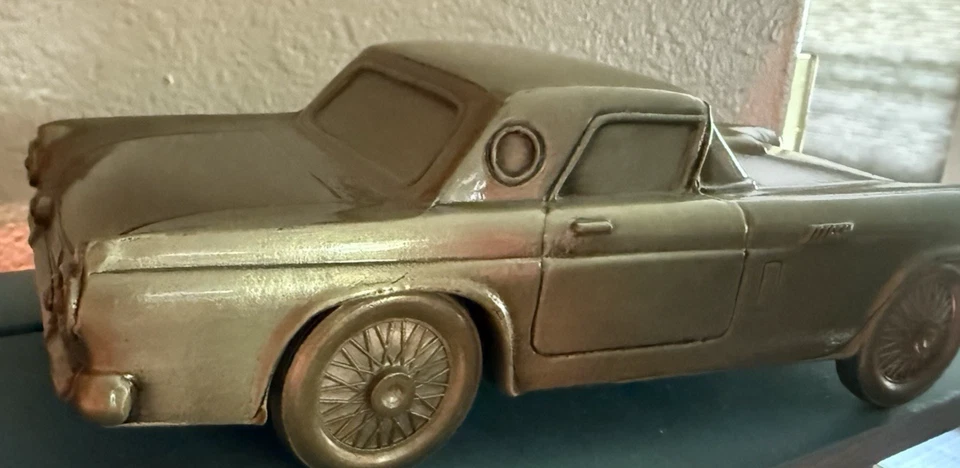 Coche de colección 1974 Banthrico Inc. Chicago 1955 T Bird Ford Thunderbird alcancía Foto 4 de 4