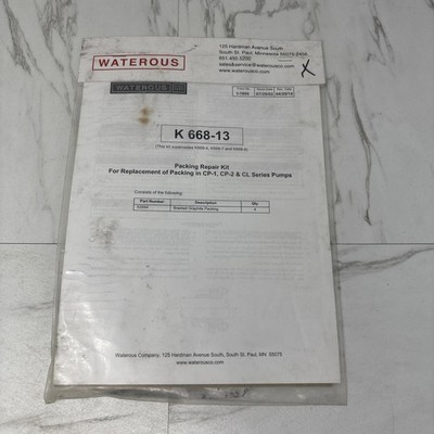 WATEROUS REPAIR KIT K668-13