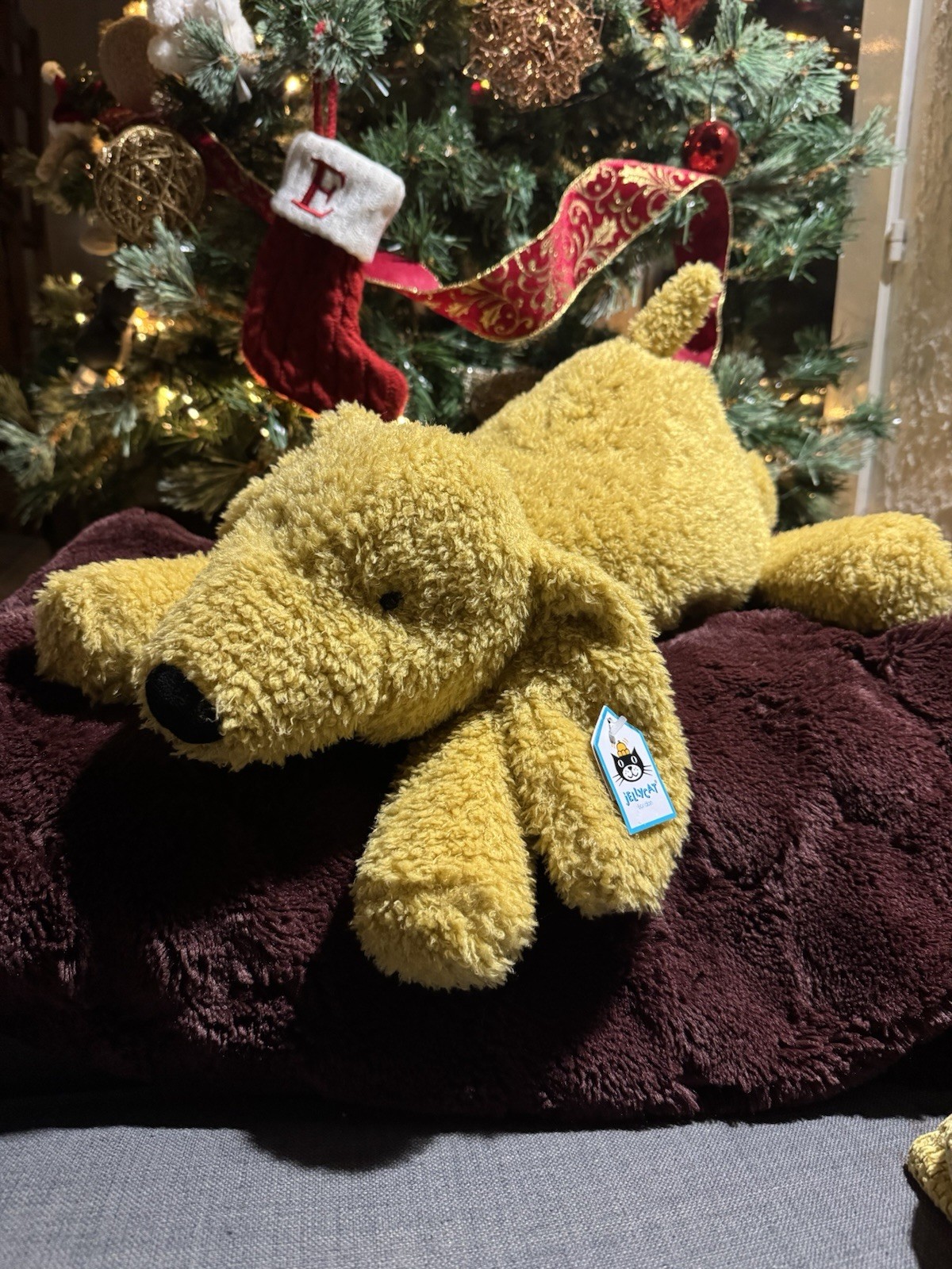 Jellycat Splootie Puppy cadeau de naissance haut de gamme chiot en peluche rare