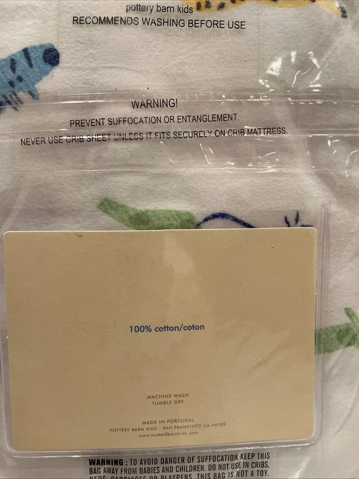 Pottery Barn Kids фланелевая простыня для кроватки 100% хлопок сафари животные винтажная новая - Изображение 4 из 4